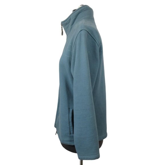 Columbia women's zip front mock neck full zip fleece sweatshirt L‎ - Picture 2 of 13